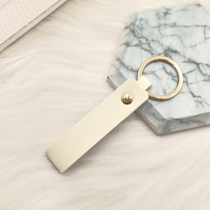 Unisex keychain with elegant artificial leather design Kalsten