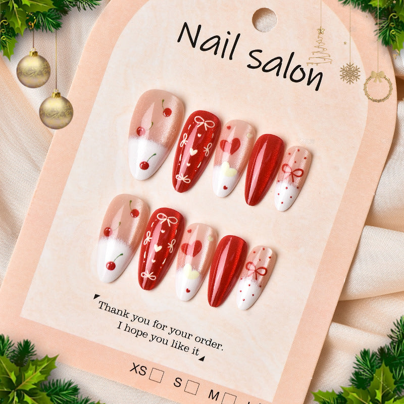 Creative Cherry-Design Press-On Nail Set Kalsten