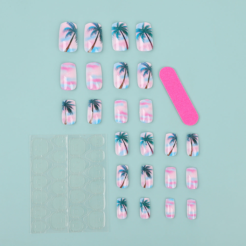 Artificial nails in tropical palm design Kalsten