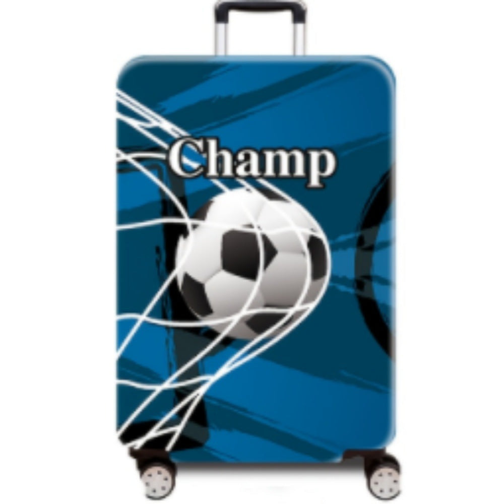 Women's hard-shell suitcase with dynamic football motif Kalsten