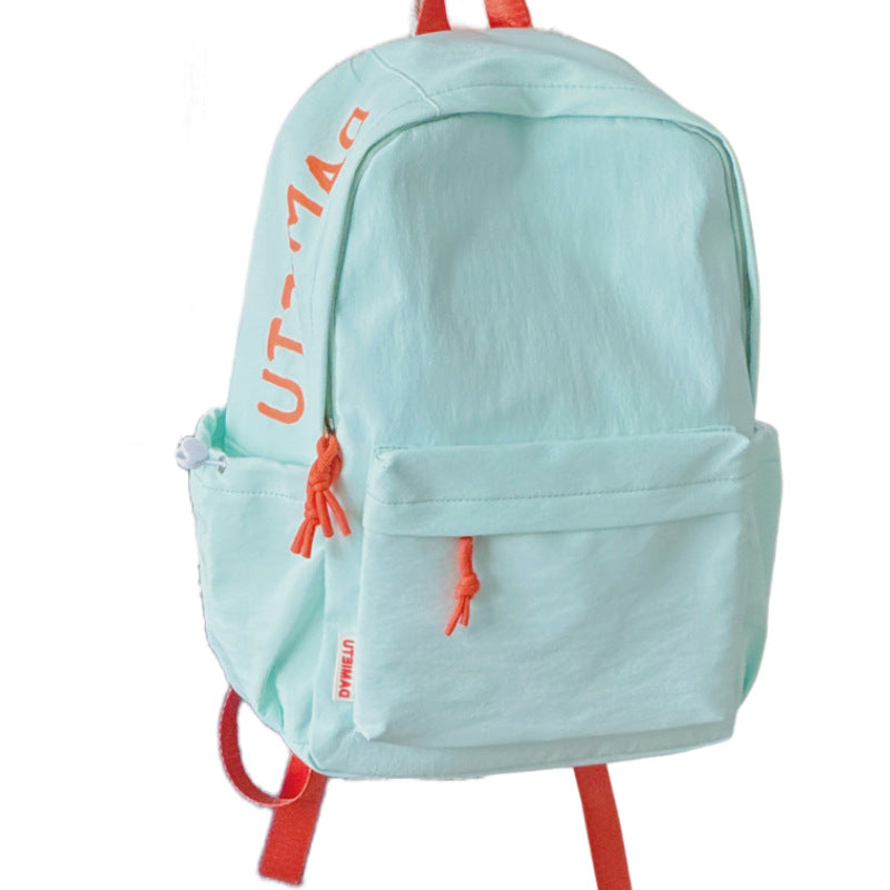 Casual Lightweight Backpack with Cute Plush Keychain Kalsten