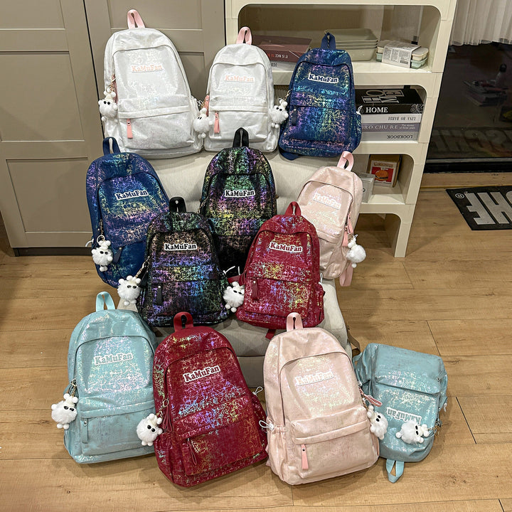 Trendy Casual Backpack with Keychain Kalsten