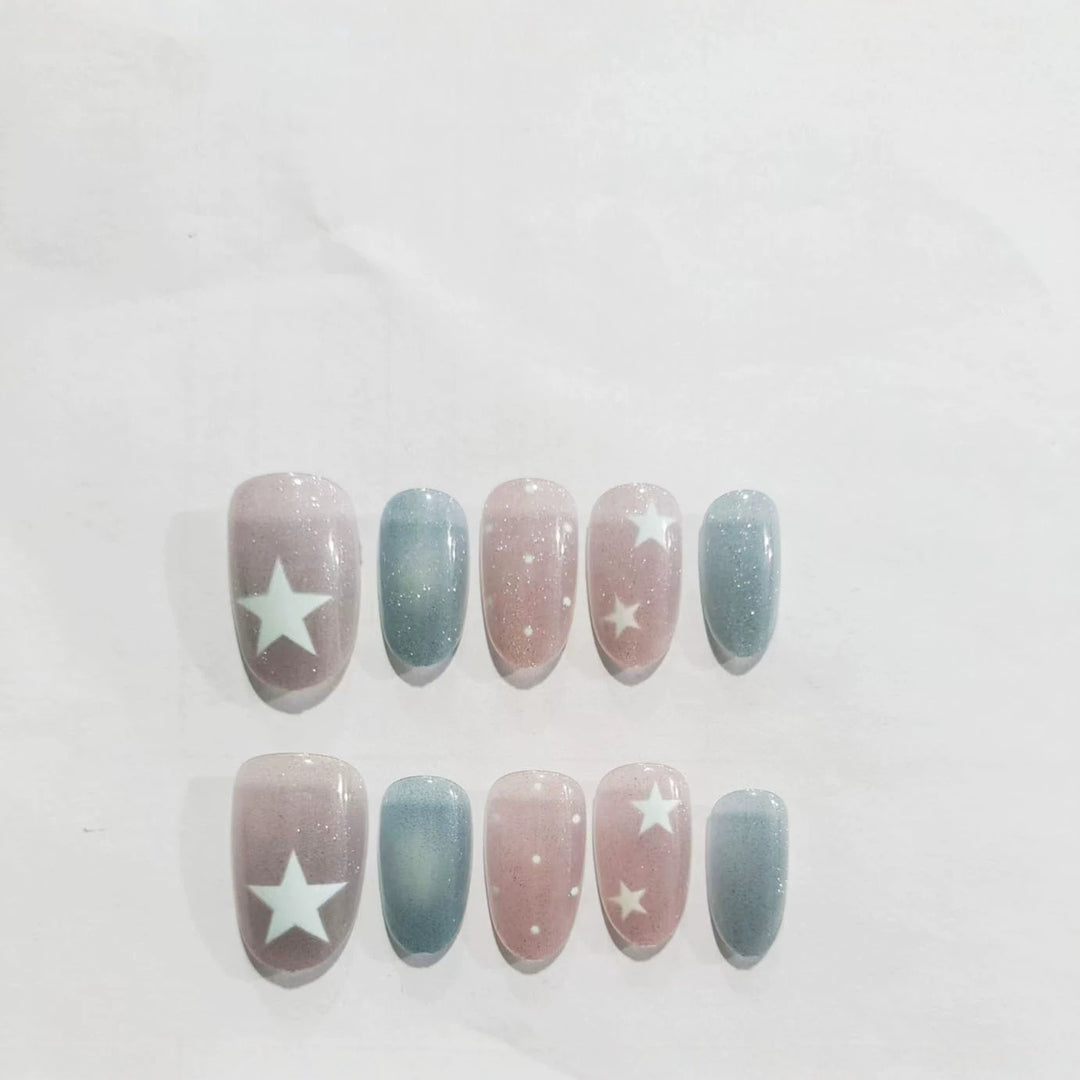 Celestial Star Nail Art Design Kalsten