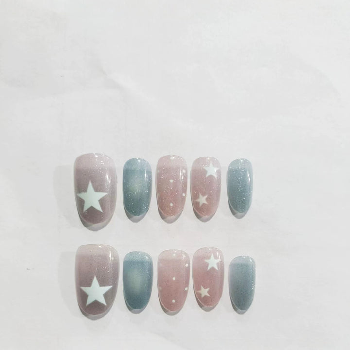 Celestial Star Nail Art Design Kalsten