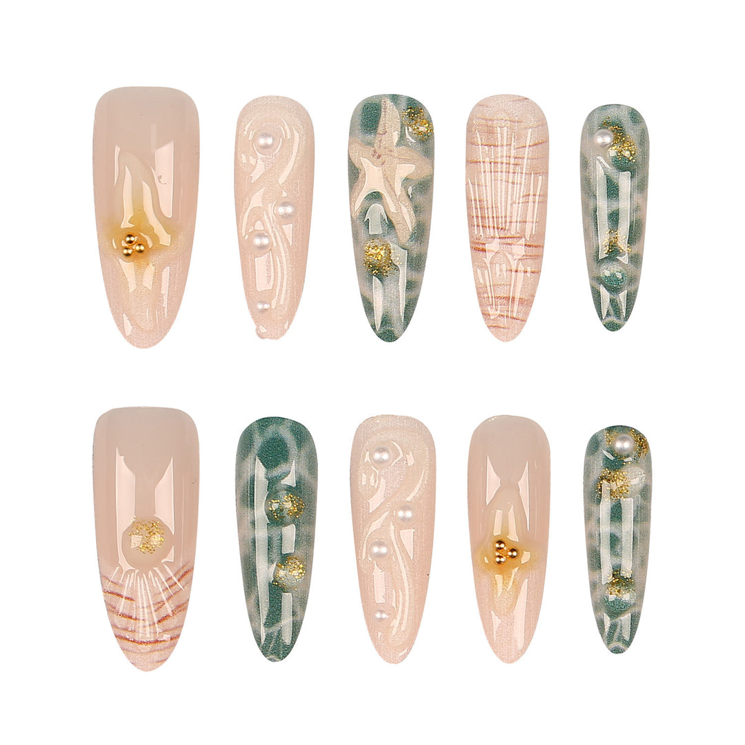 Creative Press-On Nail Art Set
