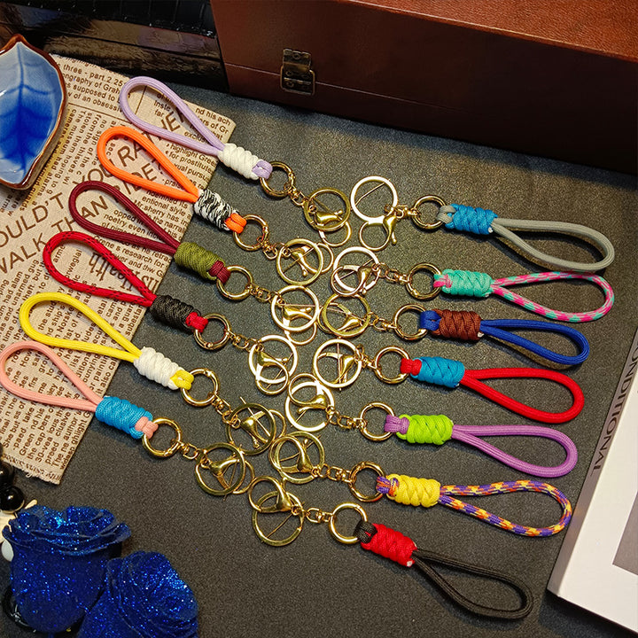 Colorful Braided Keychain Holder Kalsten