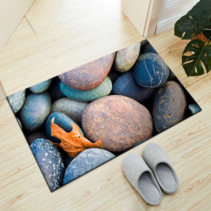 Stone-Inspired Decorative Floor Mat Kalsten