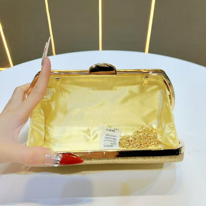Glittering Cylindrical Evening Clutch