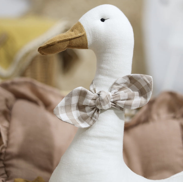 Handmade Organic Cotton Bunny Plush Dolls with Removable Outfits