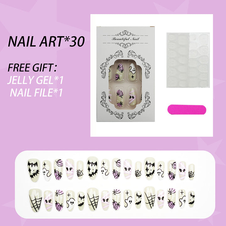 Halloween-Themed Press-On Nail Art Kit