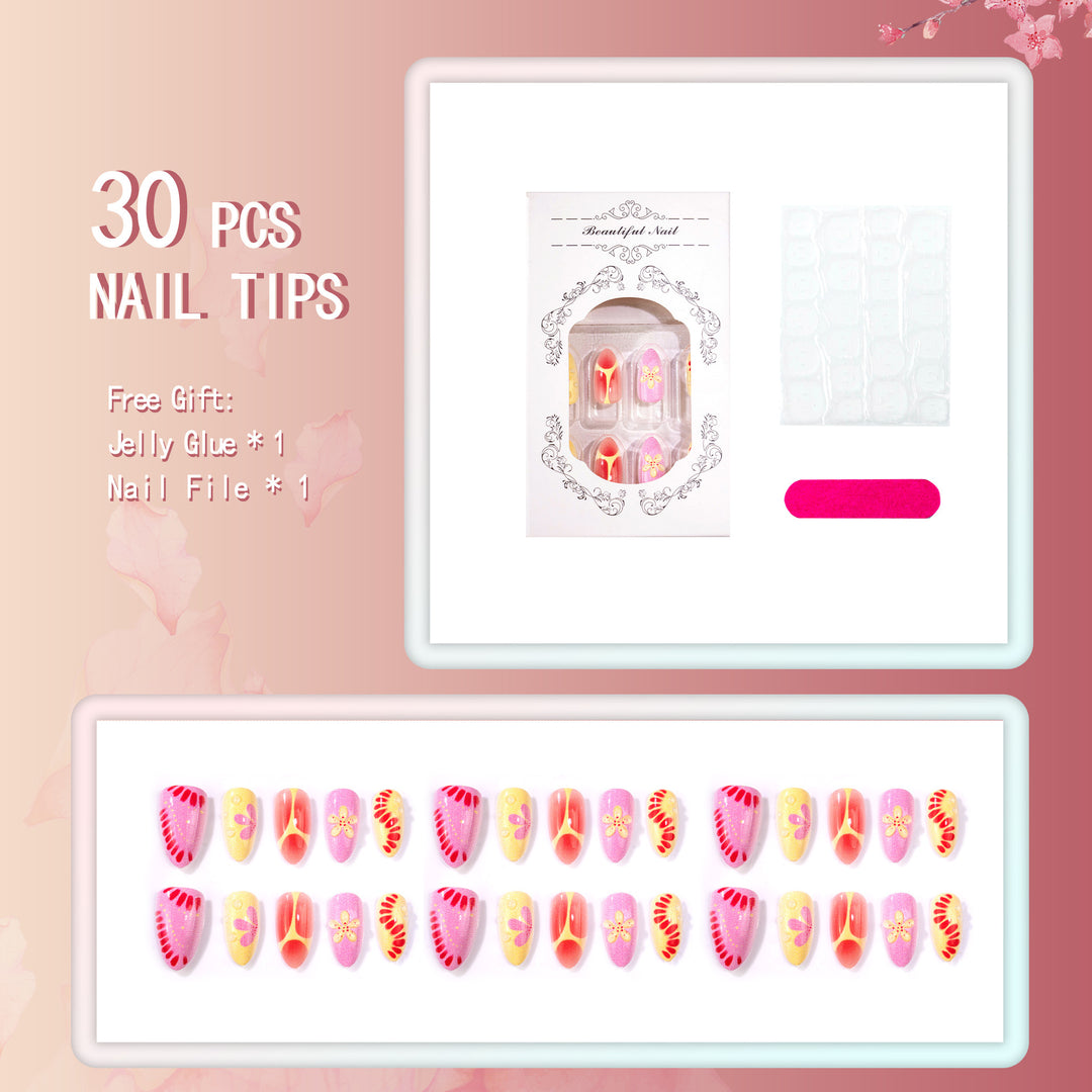 Floral Garden Press-On Nail Set