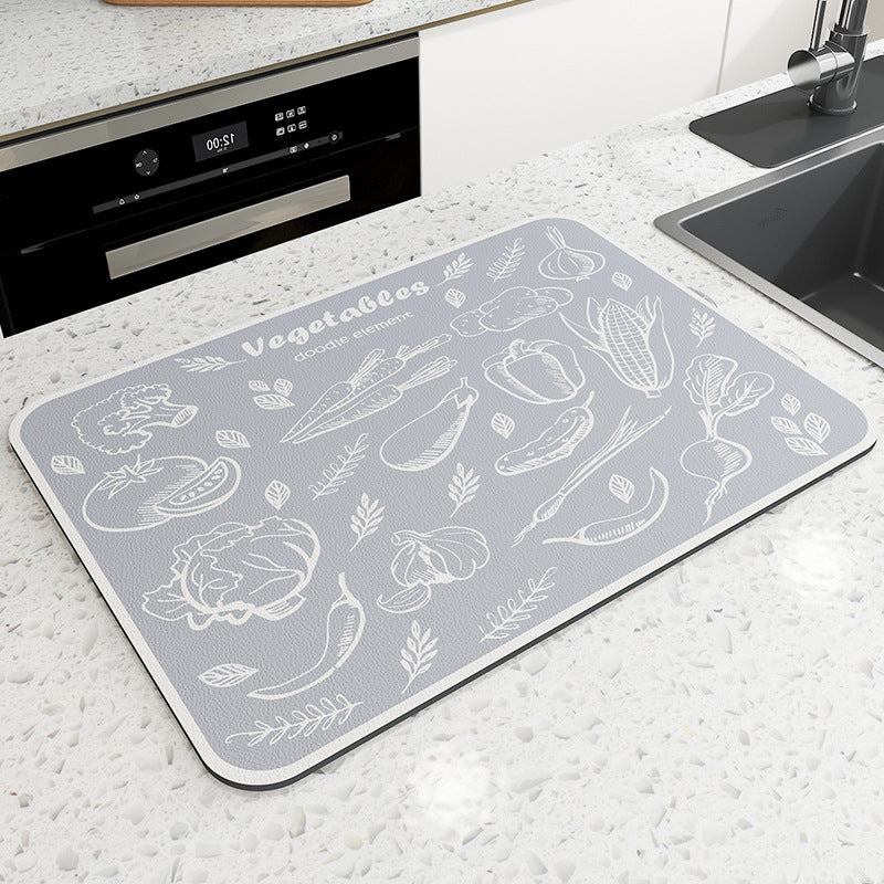 Vintage Mosaic Kitchen Counter Mat Kalsten