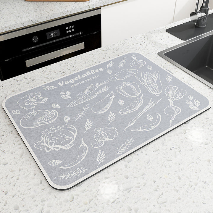 Vintage Mosaic Kitchen Counter Mat Kalsten