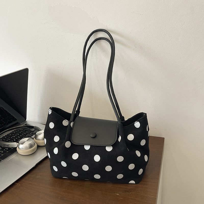 Polka Dot Shoulder Handbag