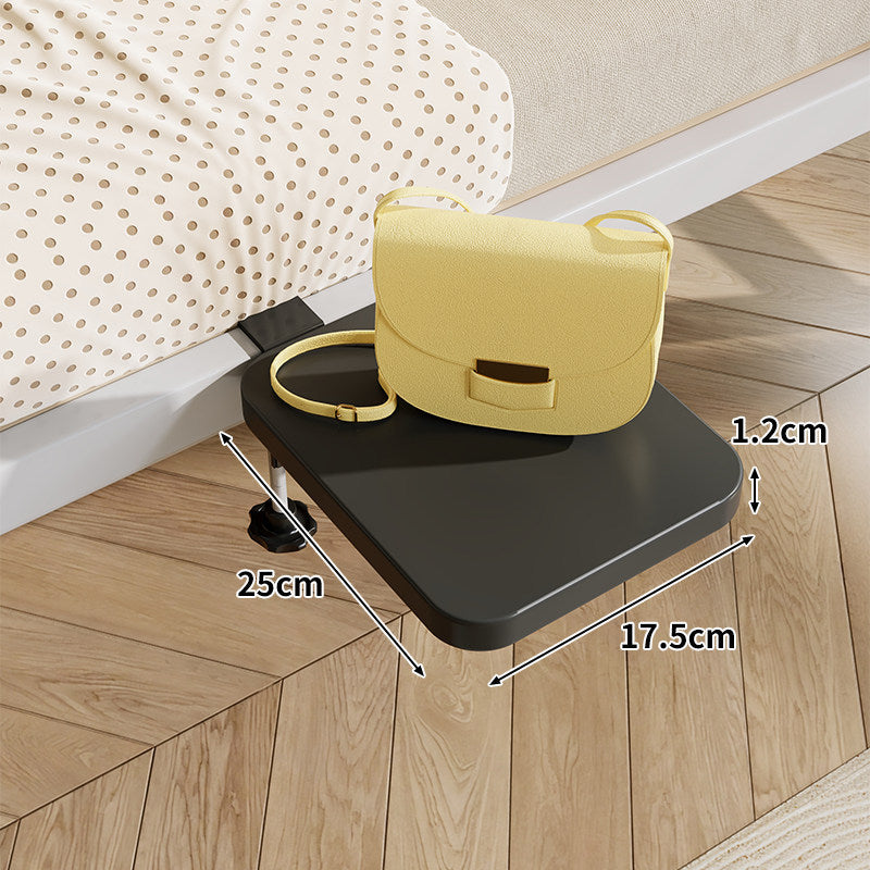 Clamp-On Floating Bedside Shelf with Bamboo Top and Slim Profile