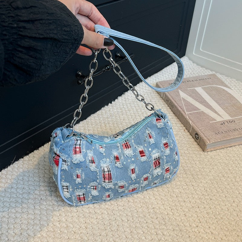 Starry Patterned Shoulder Bag