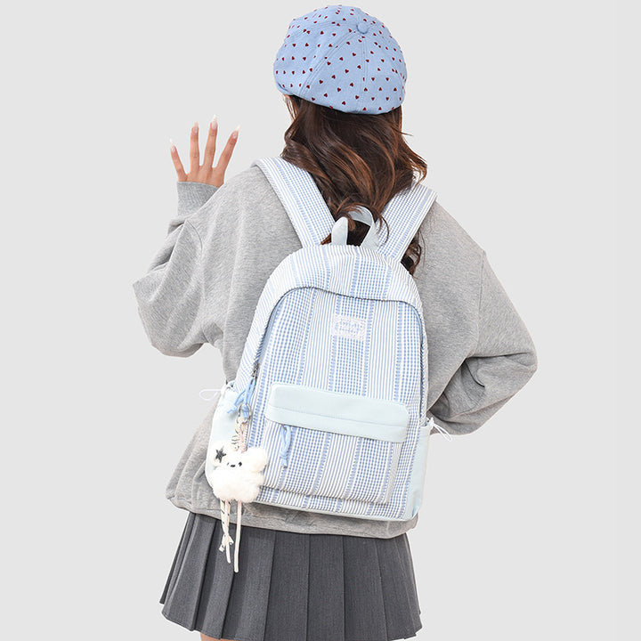Stylish Striped Design Backpack Kalsten