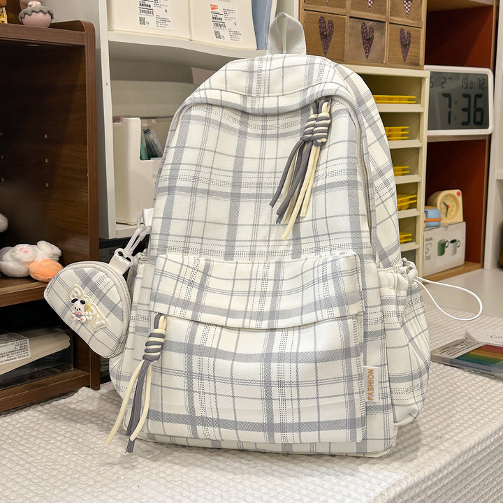 Playful Plaid Design School Backpack Kalsten