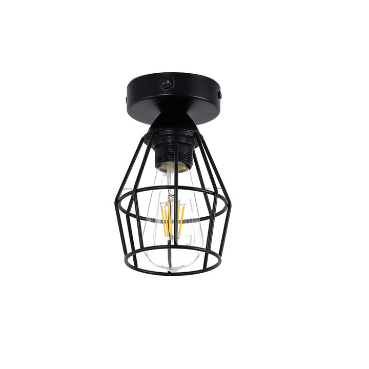 Industrial Style Cage Ceiling Light