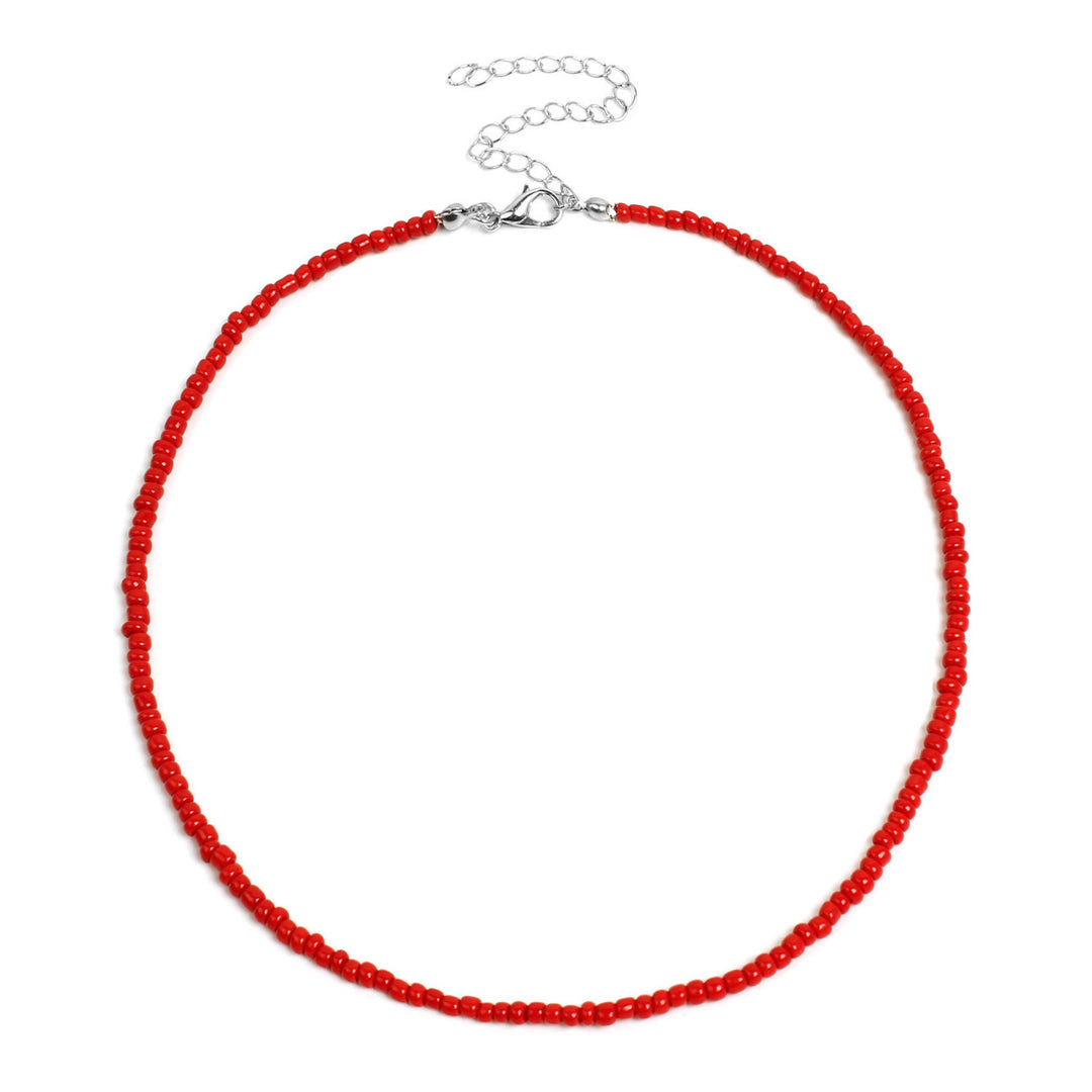 Colorful Beaded Choker Necklace Kalsten
