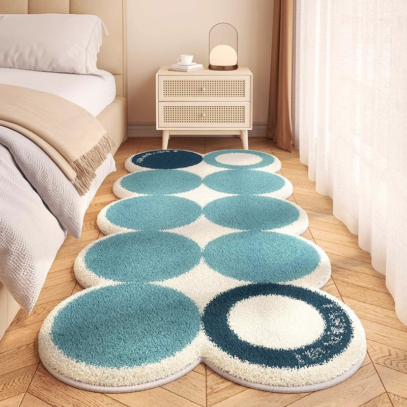 Artistic Wavy Edge Area Rug for Home Decor
