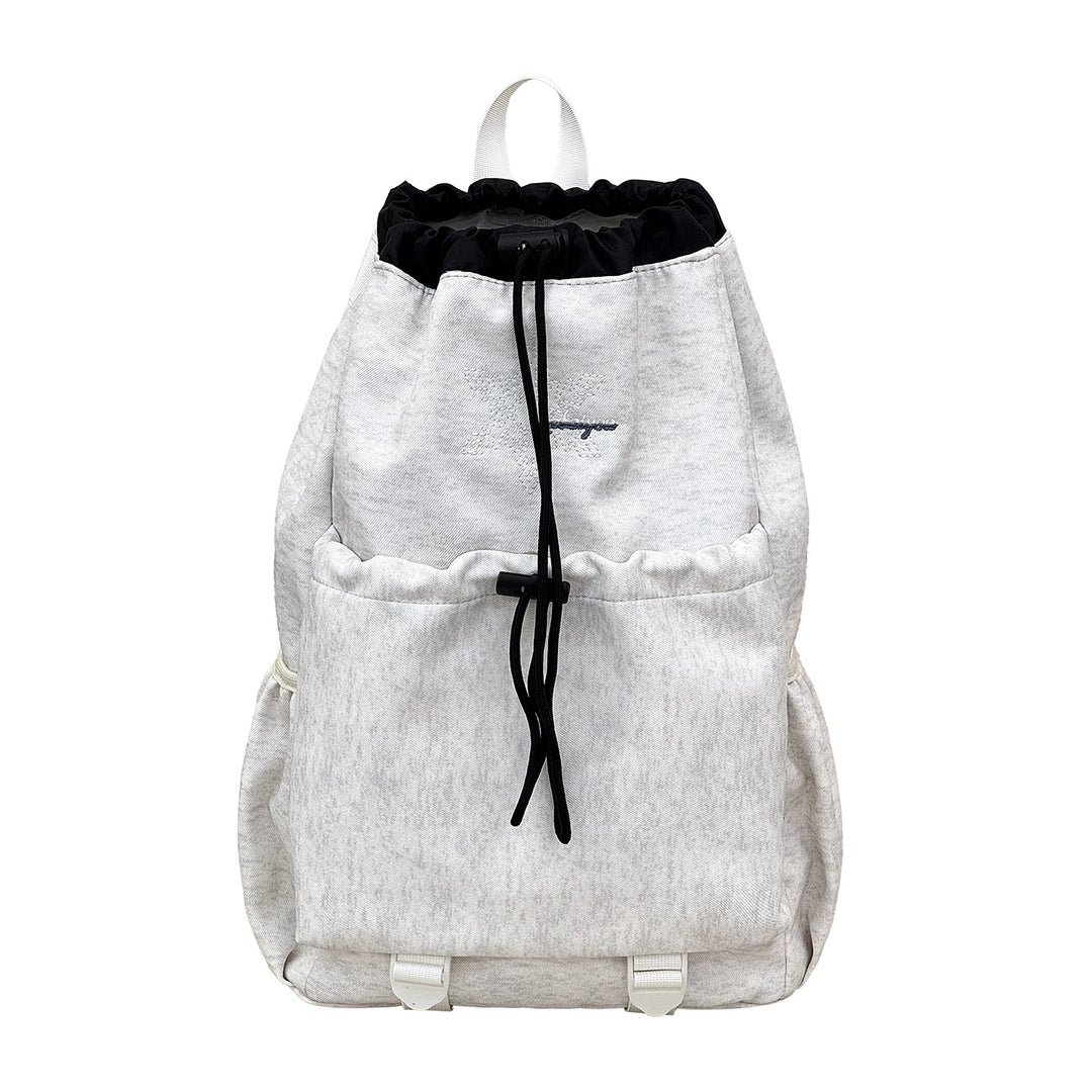 Stylish Drawstring Backpack with Functional Pockets Kalsten