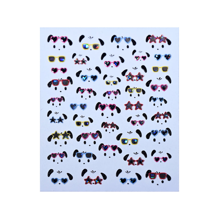 Creative Dog-Themed Nail Art Stickers