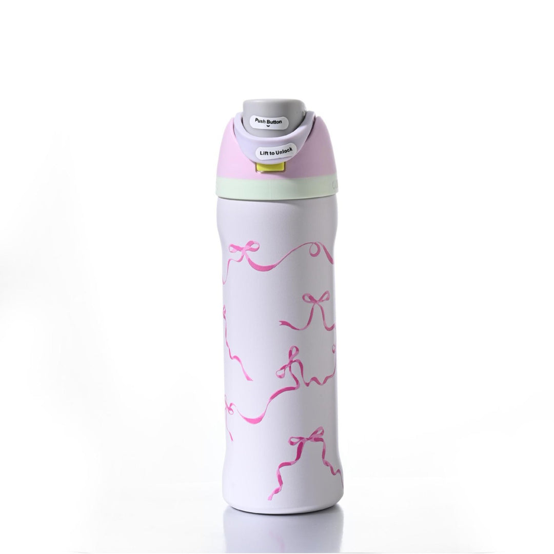 Insulated Stainless Steel Vacuum Water Bottle With One-Touch Flip Lid And Leakproof Safety Lock