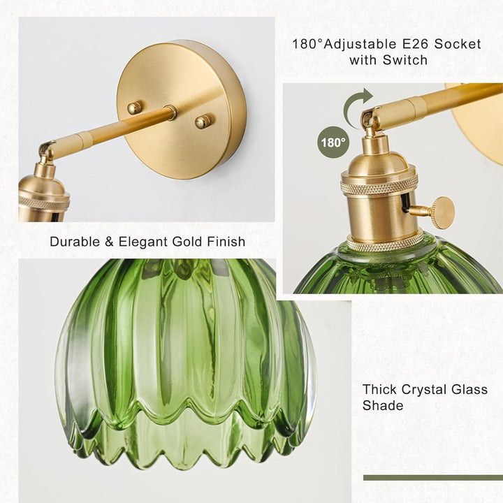 Elegant Glass Wall Sconce