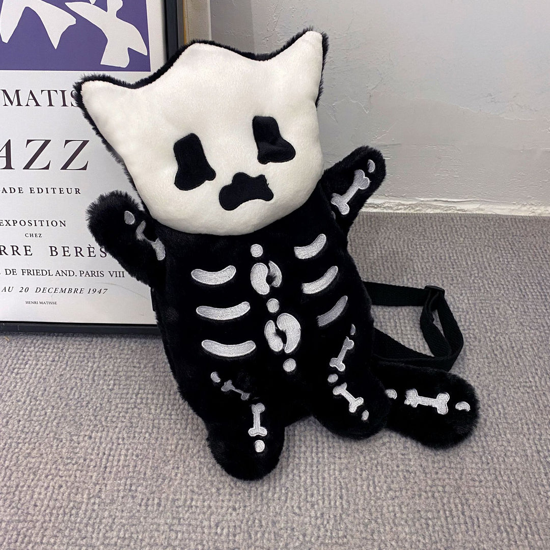 Cute Skeleton Plush Backpack