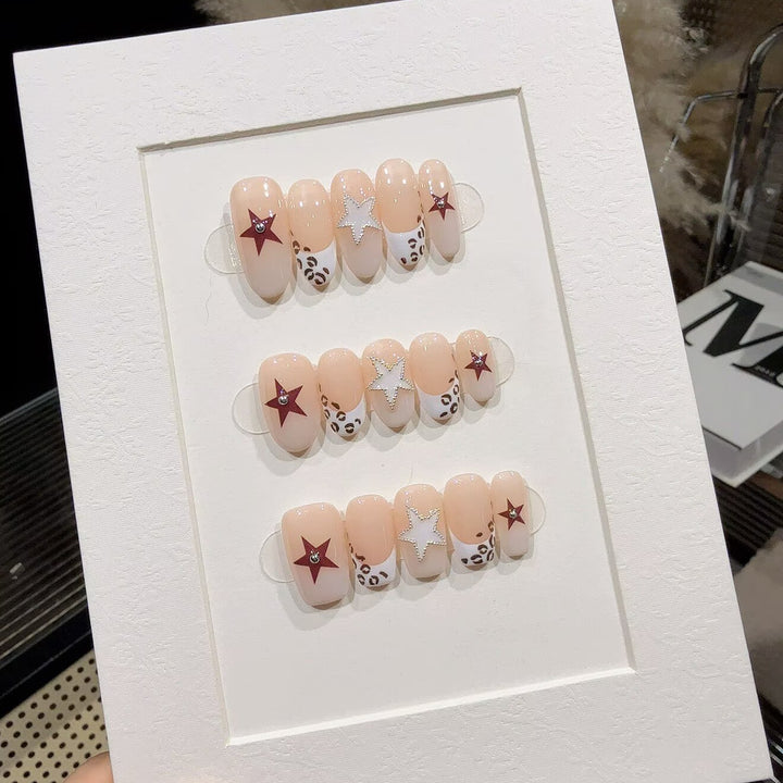 Starry Themed Press-On Nail Enhancements Kalsten