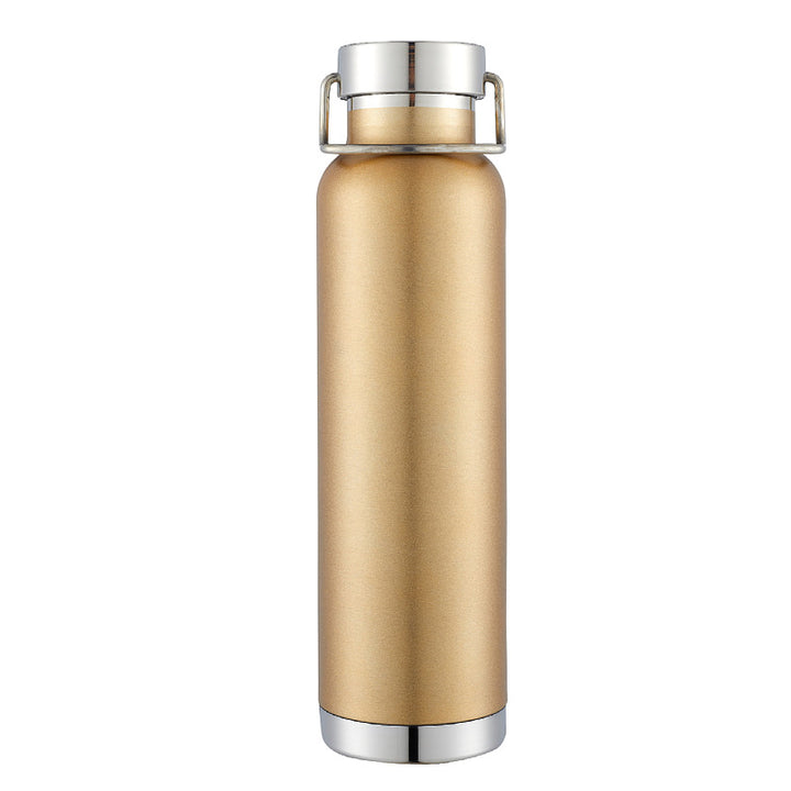 Double-Wall Vacuum Insulated Stainless Steel Water Bottle With Twist-Lock Carry Lid