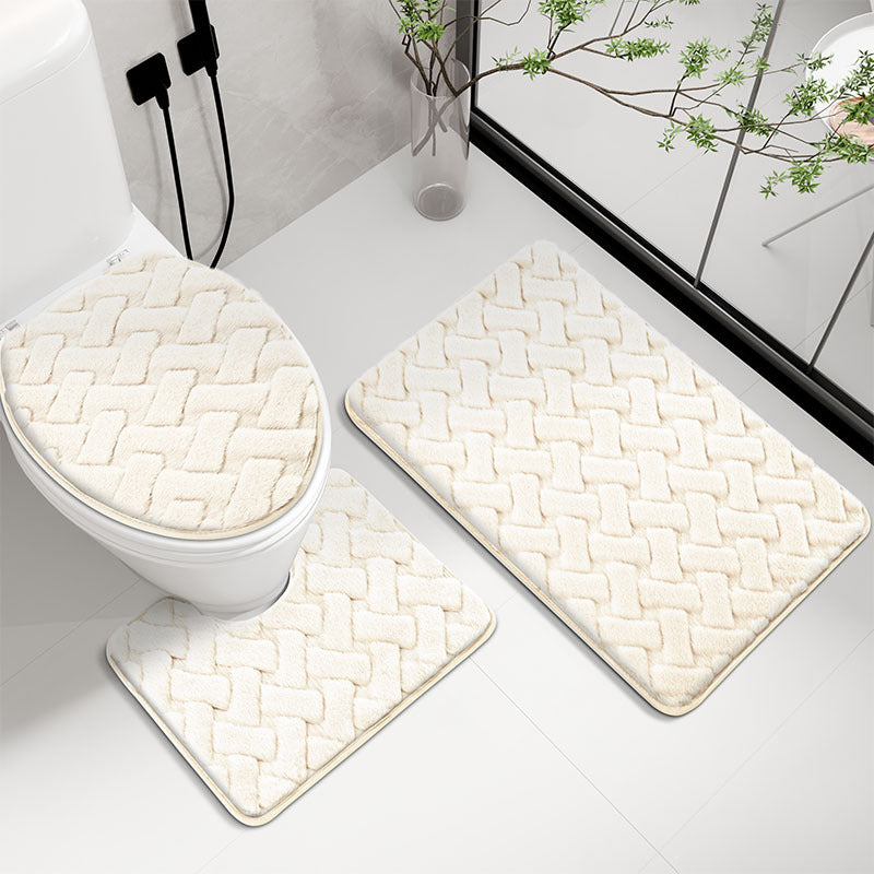 Woven Design Bathroom Rug Set Kalsten