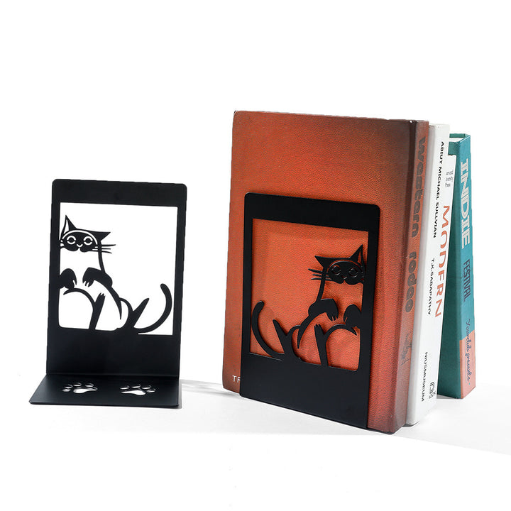 Cat-Themed Decorative Bookends