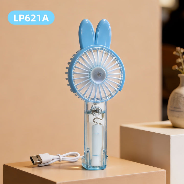Women's Portable Hand Fan with Cute Rabbit Design Kalsten