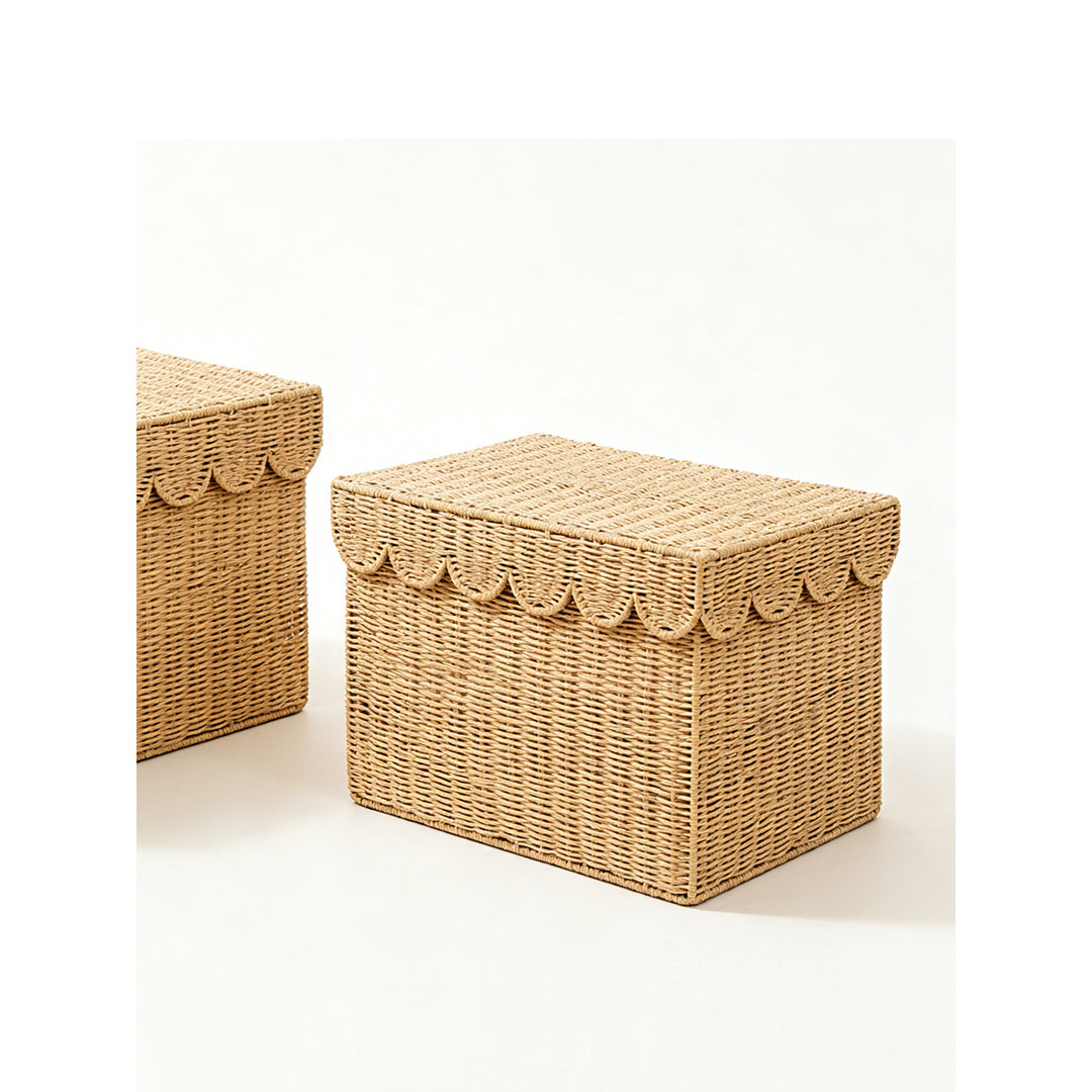 Storage basket with lid Kalsten