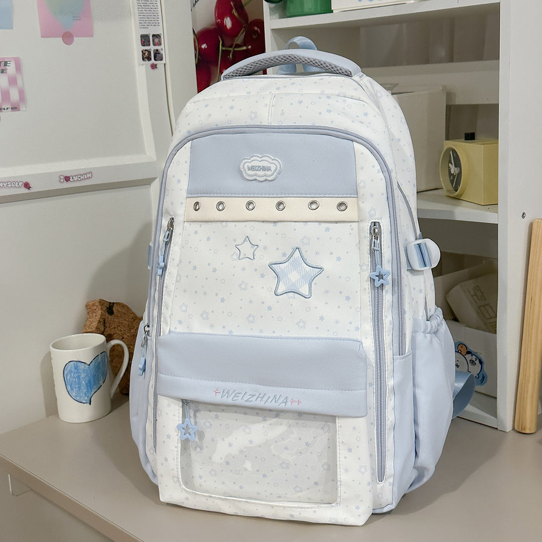 Transparent Pocket Backpack Kalsten