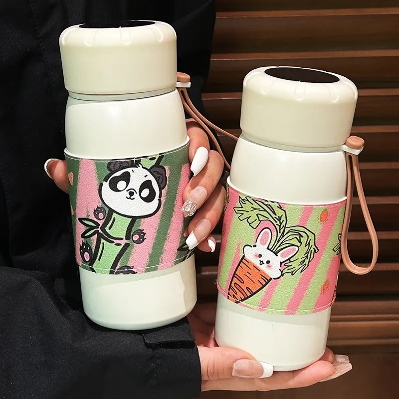 Women's insulated bottle with playful panda design Kalsten
