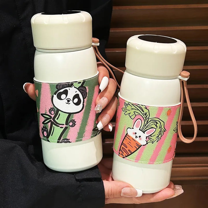 Women's insulated bottle with playful panda design Kalsten