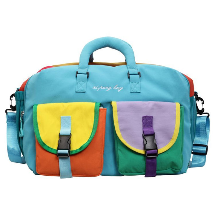 Multi-Pocket Colorful Travel Duffle Bag Kalsten
