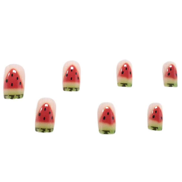 Watermelon-Inspired Nail Art Kalsten