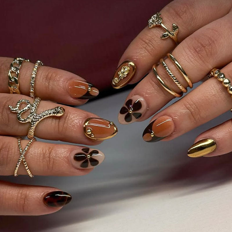 Artistic Press-On Nail Set