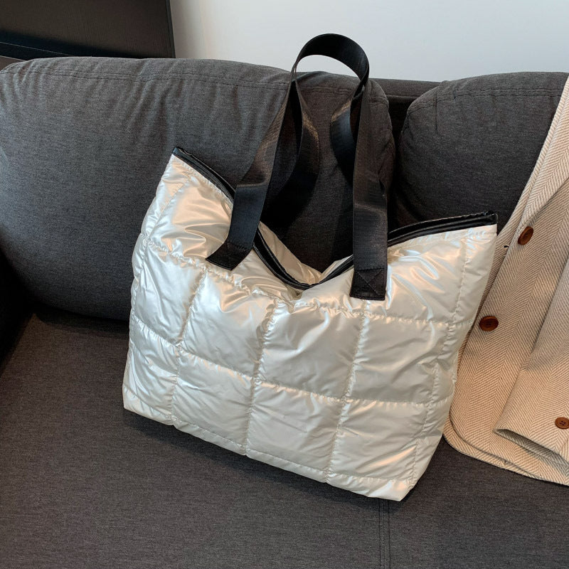 Insulated Puffer Tote Bag