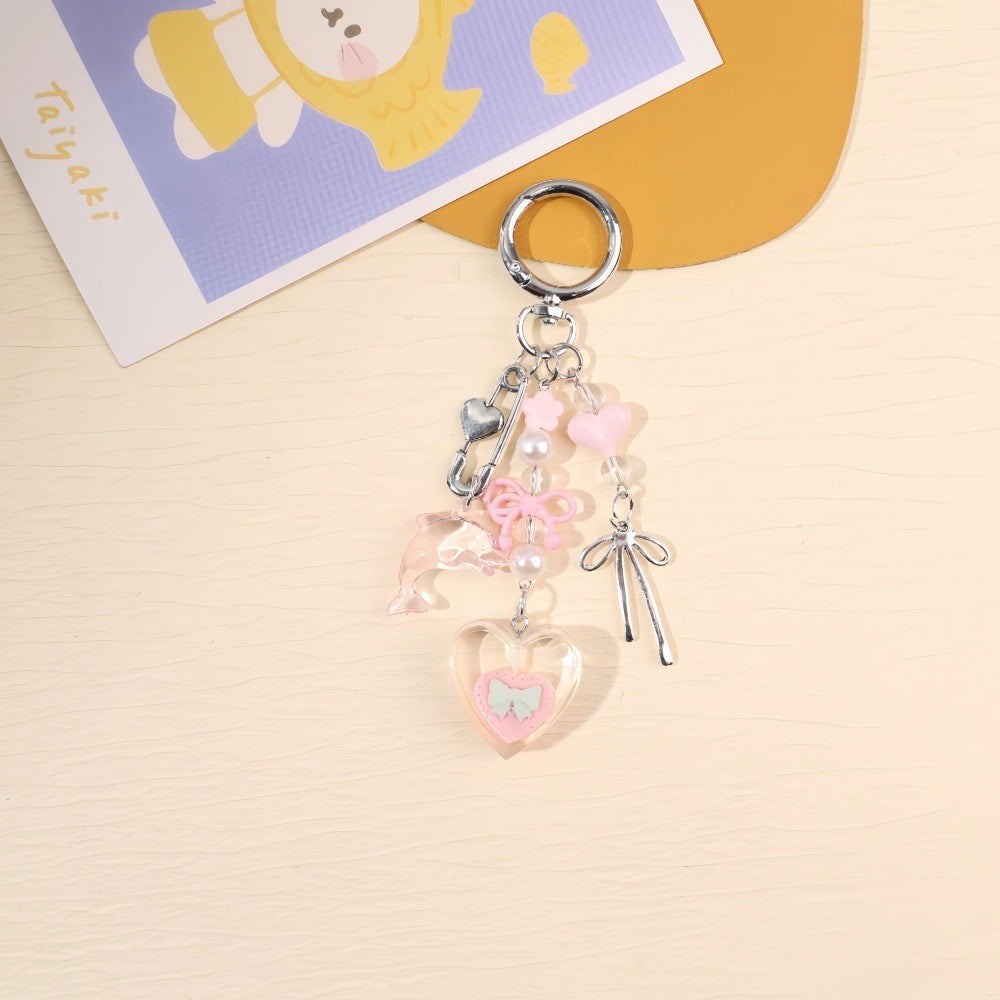 Playful keychain with colorful charms Kalsten