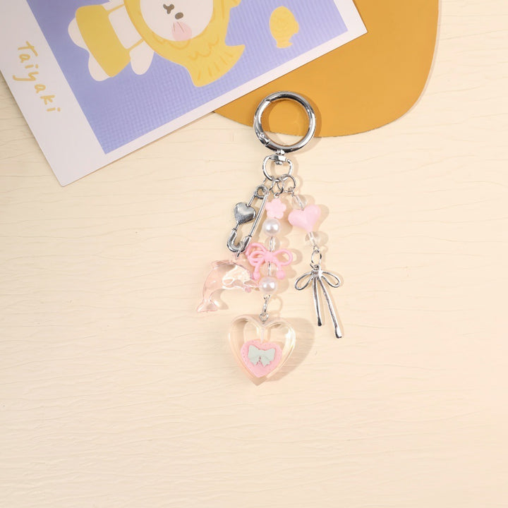 Playful keychain with colorful charms Kalsten