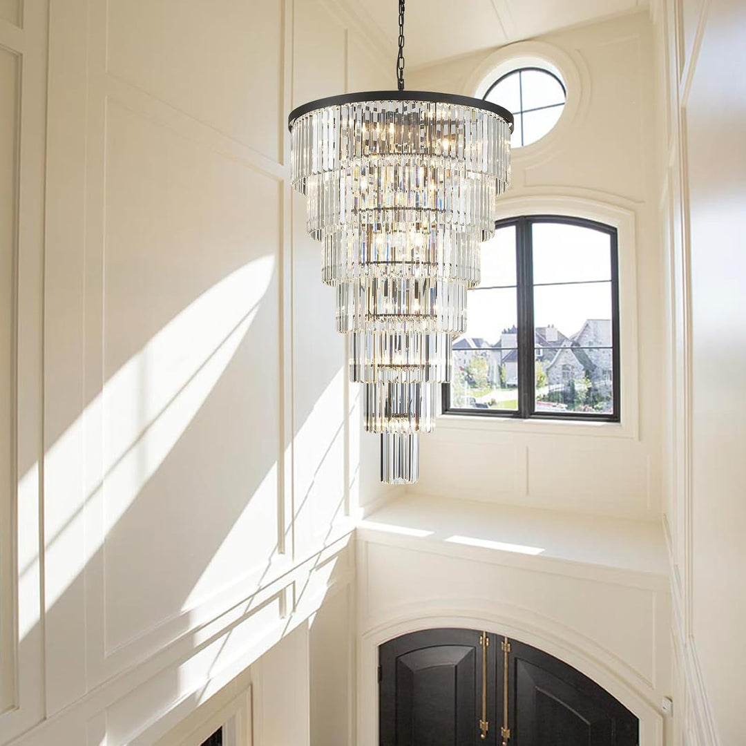 Crystal Architectural Chandelier