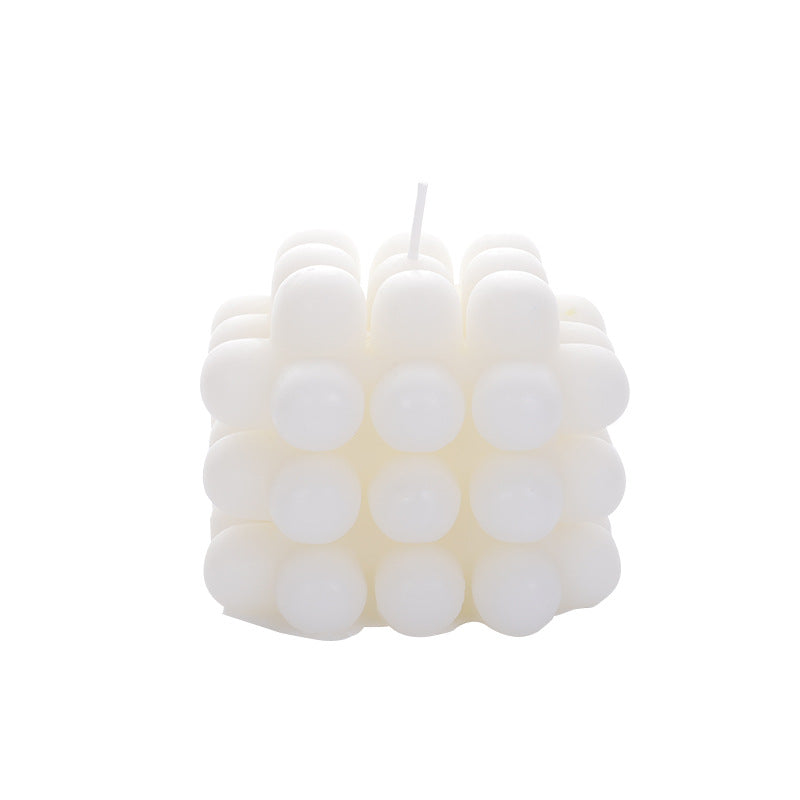 Textured Kernel Sculpted Scented Soy Wax Pillar Candle