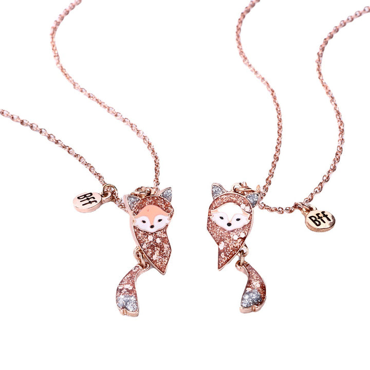 Best Friends Fox Pendant Necklace Kalsten