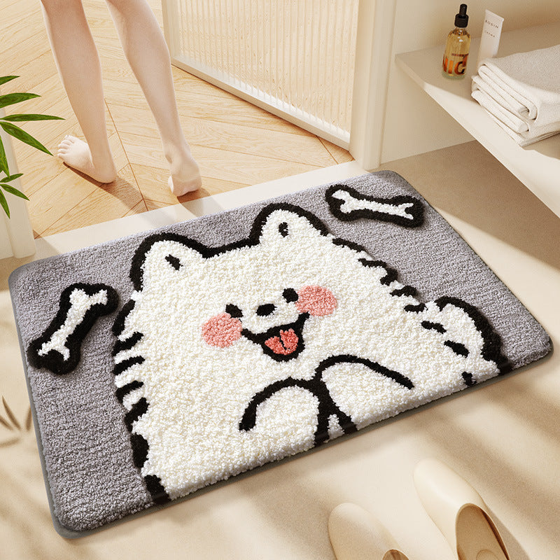 Cat-Themed Plush Bath Mat Kalsten