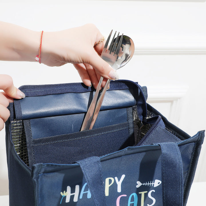 Insulated Cartoon Fox Lunch Bag